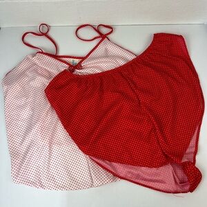 Undercover Wear Red White Polka Dot Set, 1X